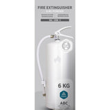 Design by Housegard  Fire Extinguisher, 6kg Powder, White