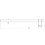 Ratstang M8x510mm Universal