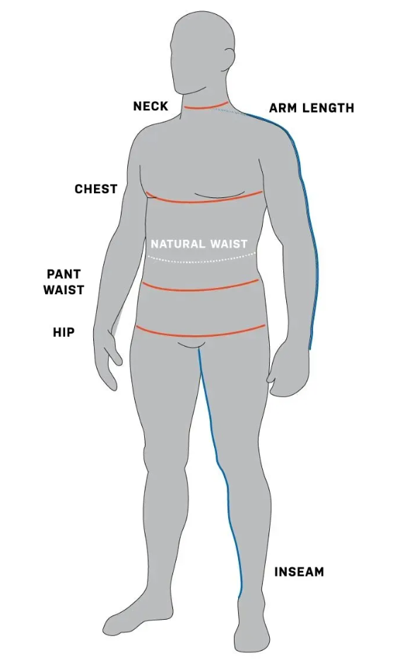 Sparco Clothing Men Size Guide