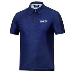 Polo Zip Sparco Blå